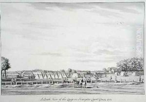A South View of the Camp on Hampton Court Green by Bernard III Lens