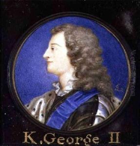 Portrait of George II 1683-1760 by Bernard III Lens