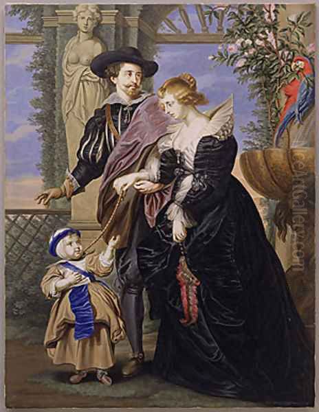 Rubens His Wife Helena Fourment and Their Son Peter Paul - view 1