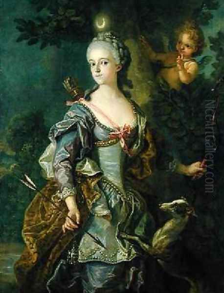 Luise Henriette Wilhelmine von Anhalt-Dessau 1750-1811 as Diana 1765 2 - view 1