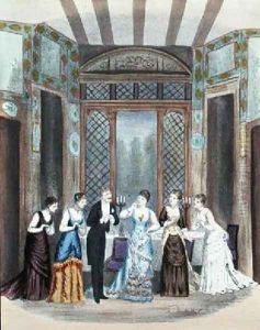 Scene from an operetta by A. Lamy