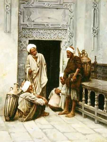 Arab Water-Carriers at Rest - view 1