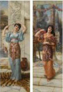 After The Bath; Preparing For The Fete by Eisman Semenowsky