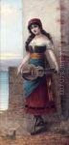 La Joueuse De Guitare by Eisman Semenowsky
