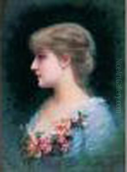Portrait De Jeune Fille Aux Roses (1882) - view 1