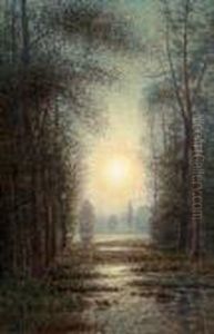 Landscape With Sunset by Per Ekstrom