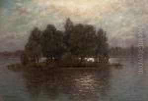 At Dusk Over The Lake