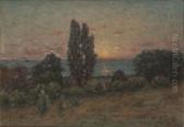 Landskap I Solnedgang - view 1