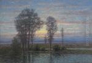 Olandskt Landskap I Soldis by Per Ekstrom