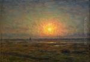Soldis Over Olandskt Landskap by Per Ekstrom