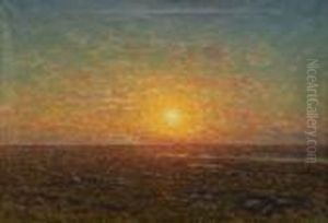 Solnedgang Over Alvaret by Per Ekstrom