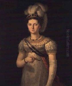 Portrait of Maria Josephine Amalia of Saxony by Francisco Lacoma Y Fontanet