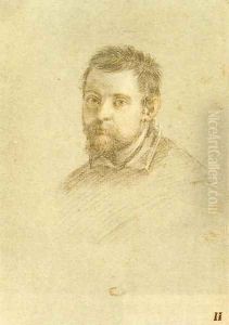 Portrait of Annibale Carracci c. 1614 by Ottavio Leoni