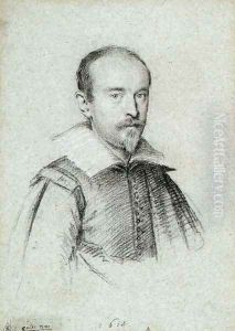 Portrait of Guido Reni 1614 by Ottavio Leoni