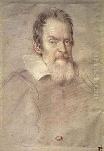Portrait of Galileo Galilei 1564-1642 Astronomer and Physicist