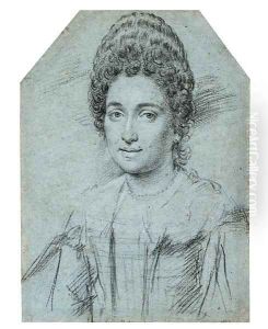 Portrait of a lady, bust-length by Ottavio Leoni