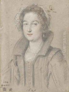 Portrait of Principessa Saponara by Ottavio Leoni