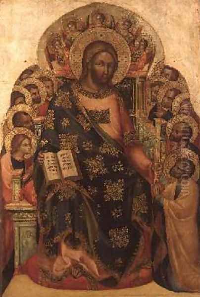 Christ Enthroned with Saints and Angels Handing the Key to St Peter - view 1