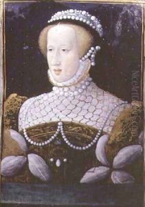 Portrait of Eleanor of Hapsbourg 1498-1558 by Leonard Limousin