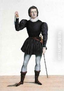 Frederick Lemaitre 1800-76 as Edgard in La Fiancee de Lammermoor by Lacauchie, Alexandre