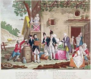 The Departure of the Citizen by Jean Jacques Francois Le Barbier