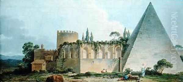 Tomb of Gaius Cestius Rome - view 1