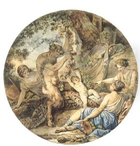 The Education of Bacchus by Jean Jacques Francois Le Barbier