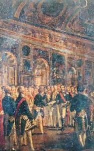 The Senate Presenting Louis Napoleon Bonaparte 1808-73 with the Result of the Plebiscite Proclaiming him Emperor