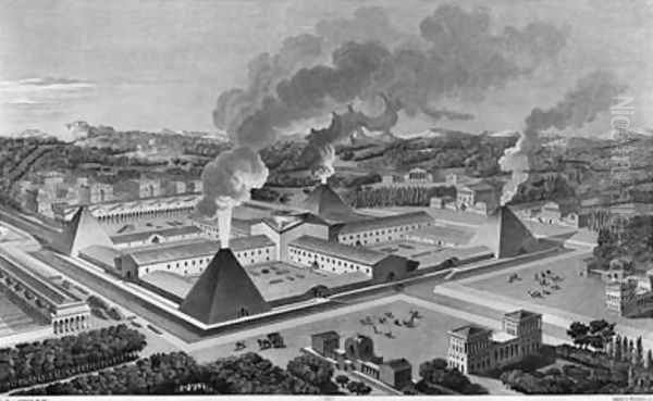 Perspective view of a canon forge - view 1