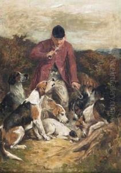 A Huntsman With Hounds - view 1