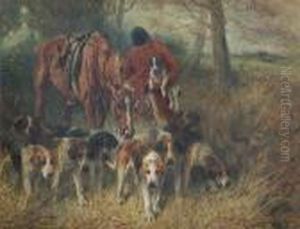 Huntsman And Hounds by John Emms