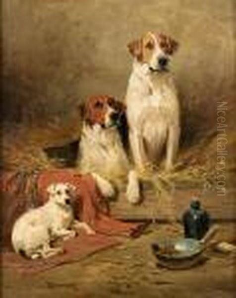 Foxhounds And A Terrier - view 1