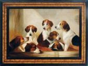 Hounds In A Barn