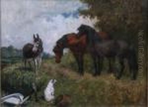 Guarding The Catch Signed 20 X 27in - view 1