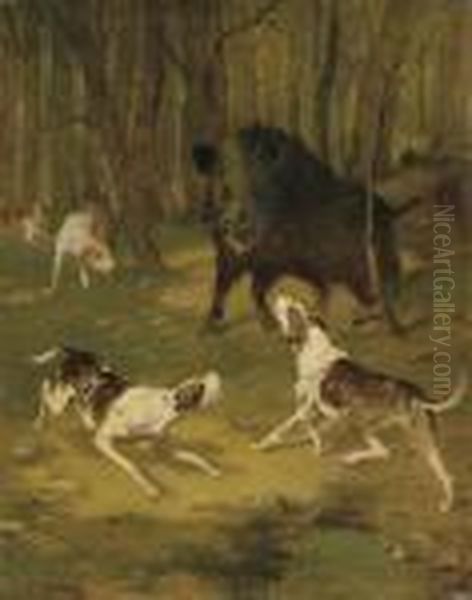 Boar Hunting In A Forest - view 1