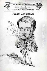Caricature of Jules Laforgue 1860-1887 Caricature of Jules Laforgue 1860-1887