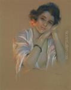Portrait De Jeune Femme by Delphin Enjolras