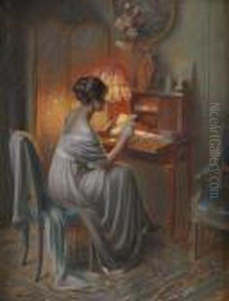 Femme A Son Bureau - view 1