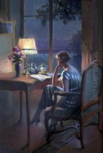 Reading By Lamplight