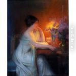  Femme Redigeant Une Lettre  by Delphin Enjolras