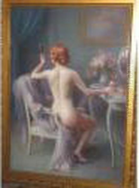 Nu A La Table De Toilette - view 1