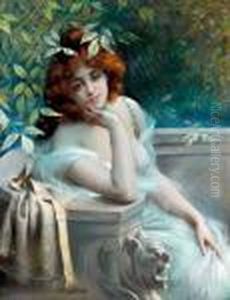 Portrait De Jeune Femme by Delphin Enjolras