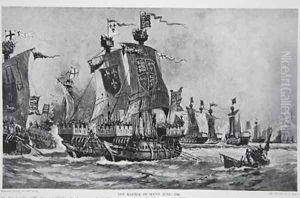 The Battle of Sluys by Charles John de Lacy
