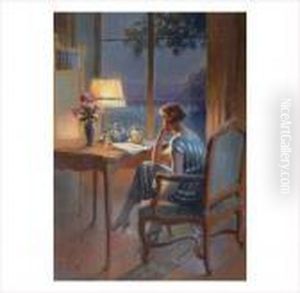 Lecture Au Bord De La Fenetre by Delphin Enjolras