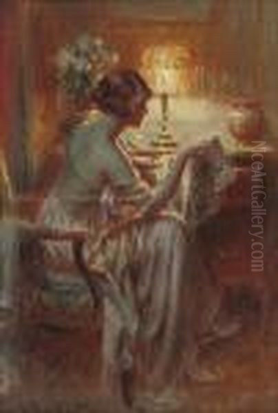 Reflections Under Lamp Light - view 1