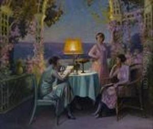 La Lecture Sur La Terrasse by Delphin Enjolras
