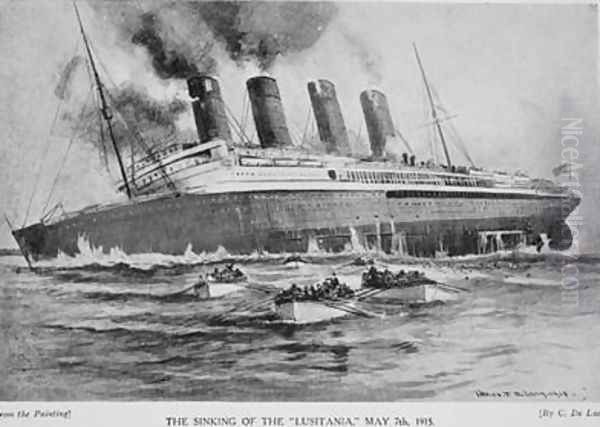 The Sinking of the Lusitania - view 1