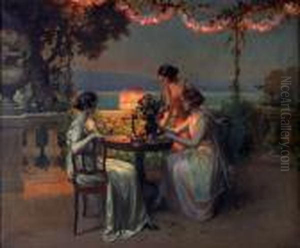 Soir Sur La Terrasse A La Pergola - view 1