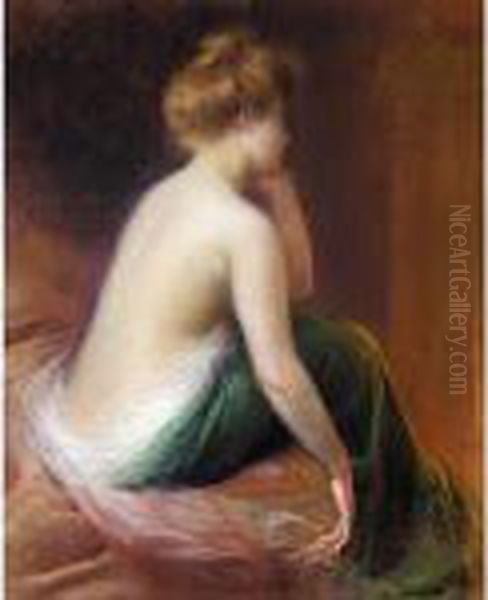 Femme Assise Au Lit - view 1