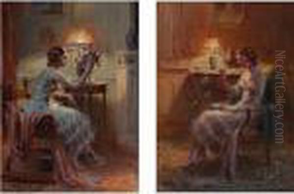 A Vase Of Roses And Soap Bubbles: A Pair - view 1